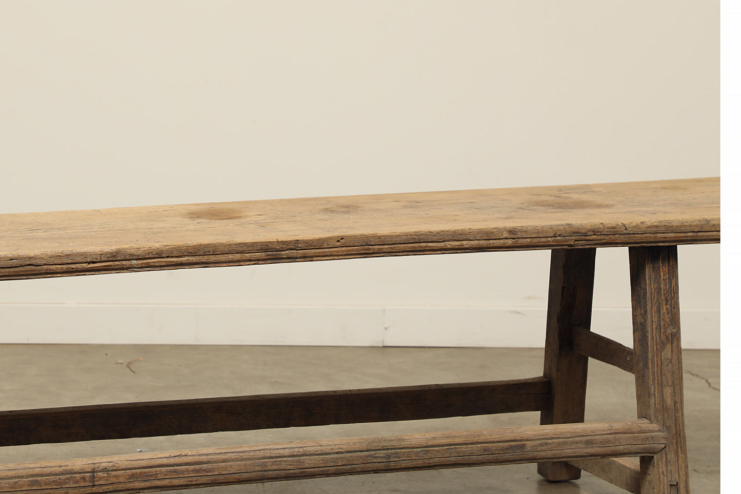 Vintage Elm Bench - Circa 1800