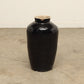 (GAV010) Vintage Black Porcelain Pot - Circa 1940 (16x16x27)