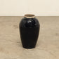 (GAV018) Vintage Black Porcelain Pot - Circa 1940 (13x13x21)