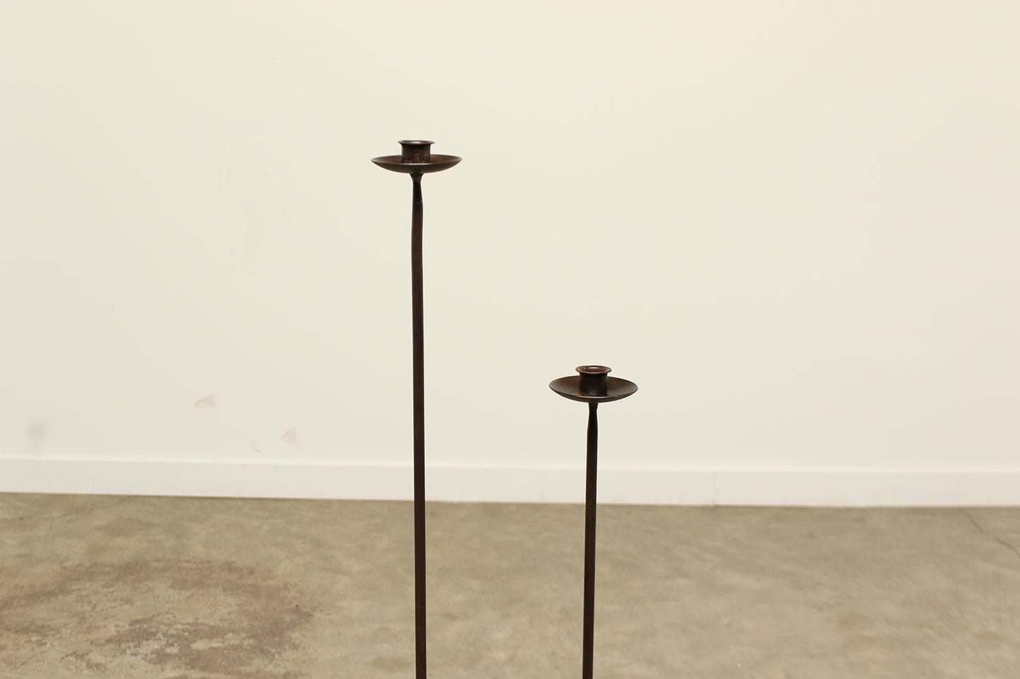 Tall Modern Iron Candle Holders