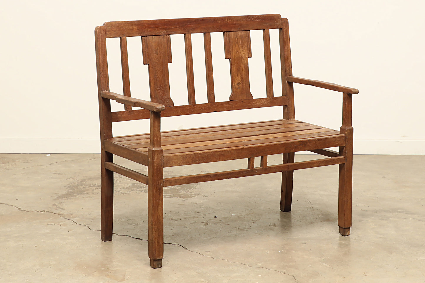 (SCG048) Vintage Teak Bench (40x21x33)