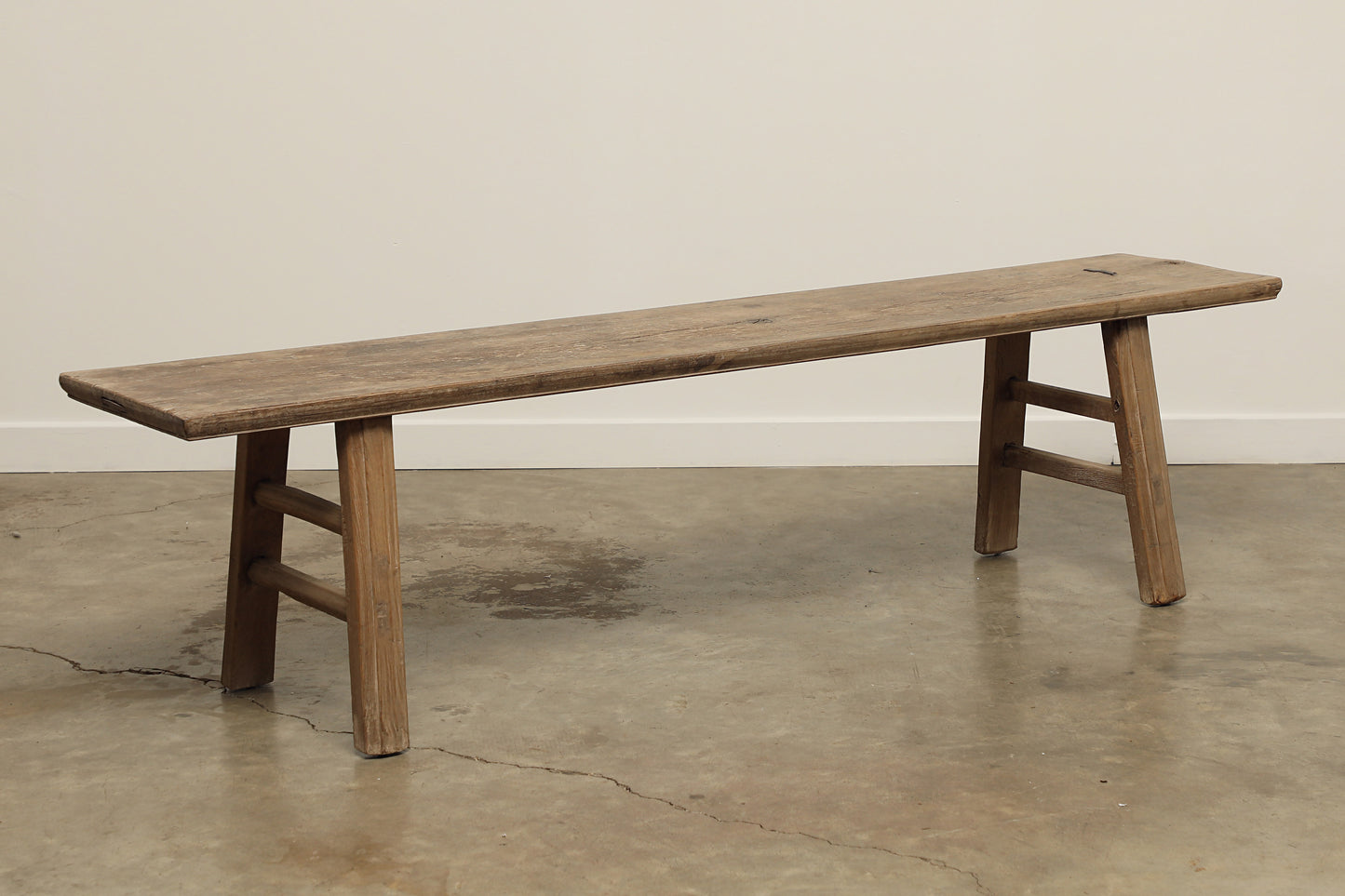(GAS014) Vintage Walnut Bench - Circa 1900 (77x16x20)