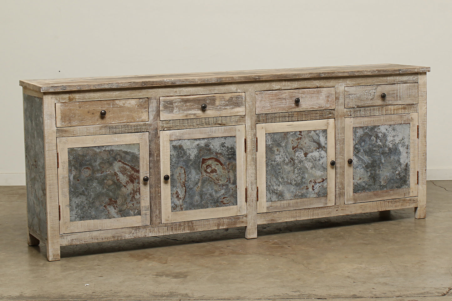 4 Door Kalvin Sideboard - Sunbleach
