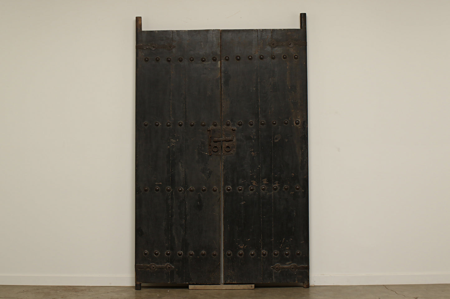 Vintage Black Lacquer Doors