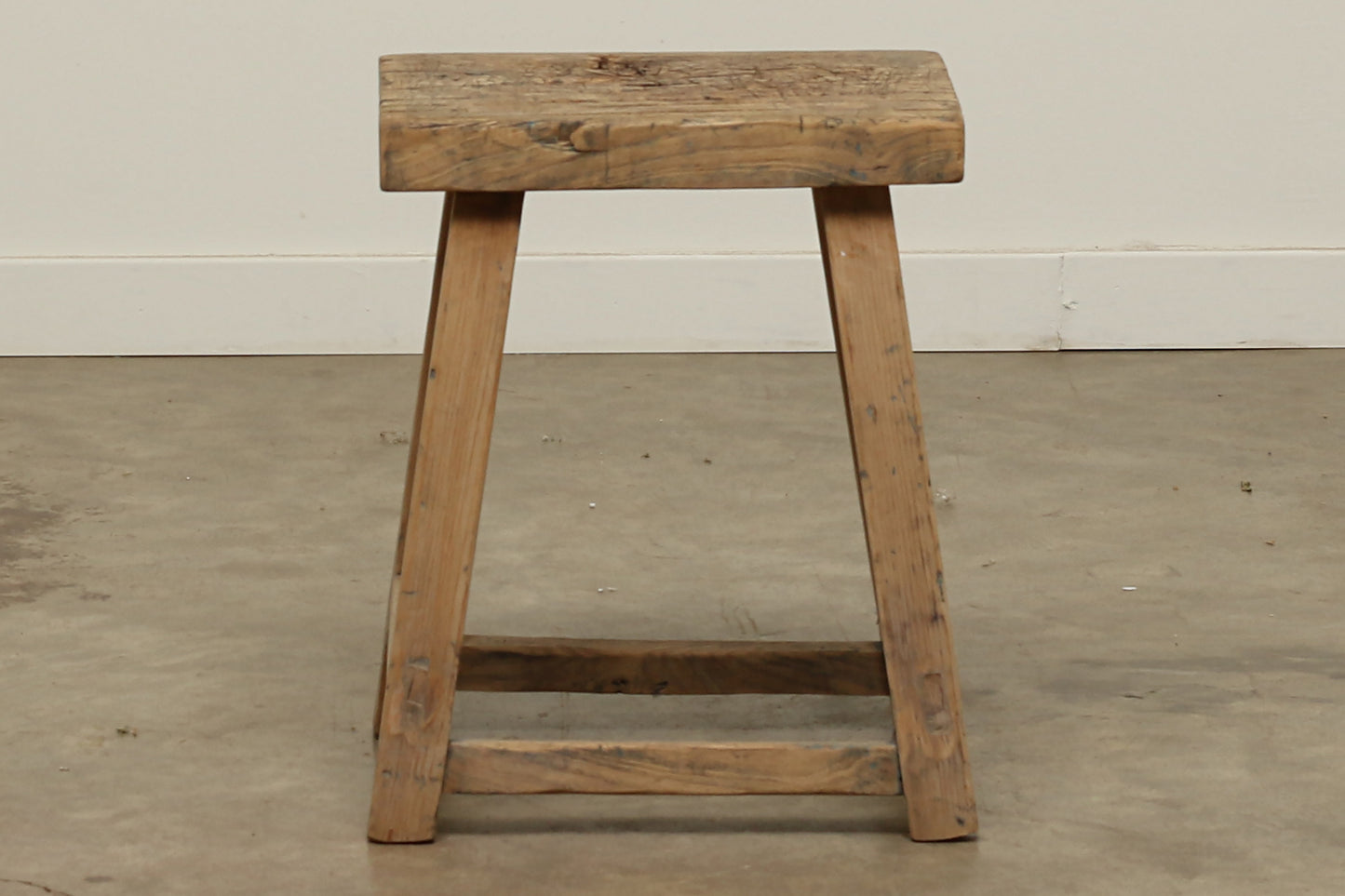 Vintage Elm Stool