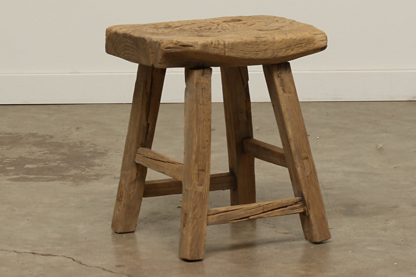 Vintage Elm Stool