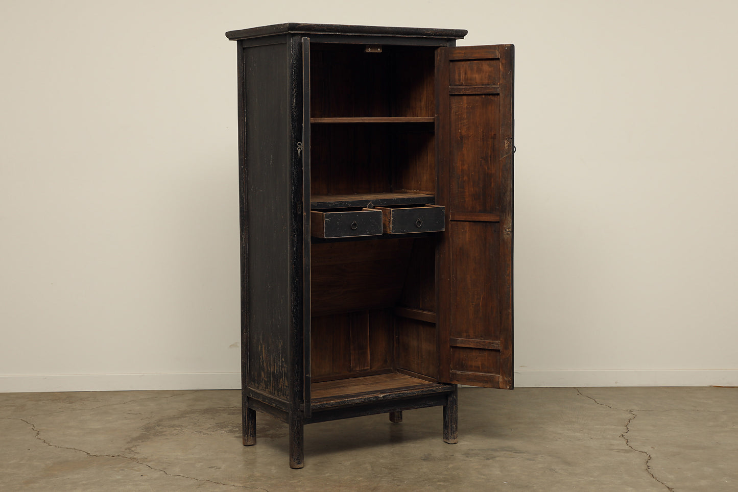 Vintage Elm Wedding Cabinet - Circa 1875