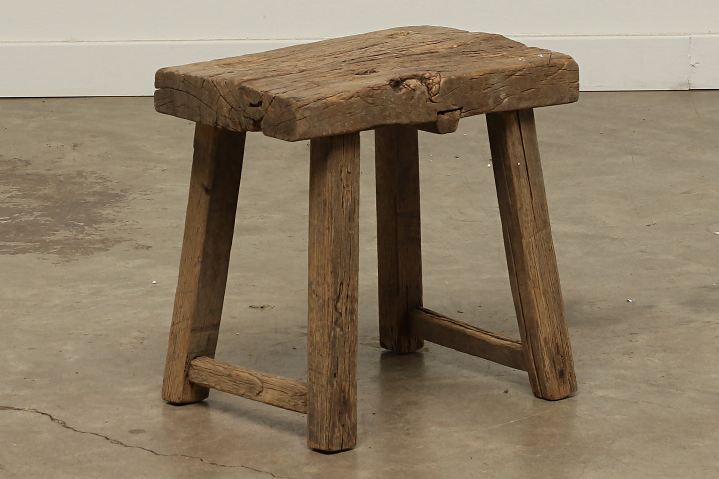 Vintage Elm Stool