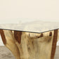 (SPP272-G3) Teak Root Dining Table - 60" Glass (40x41x30)