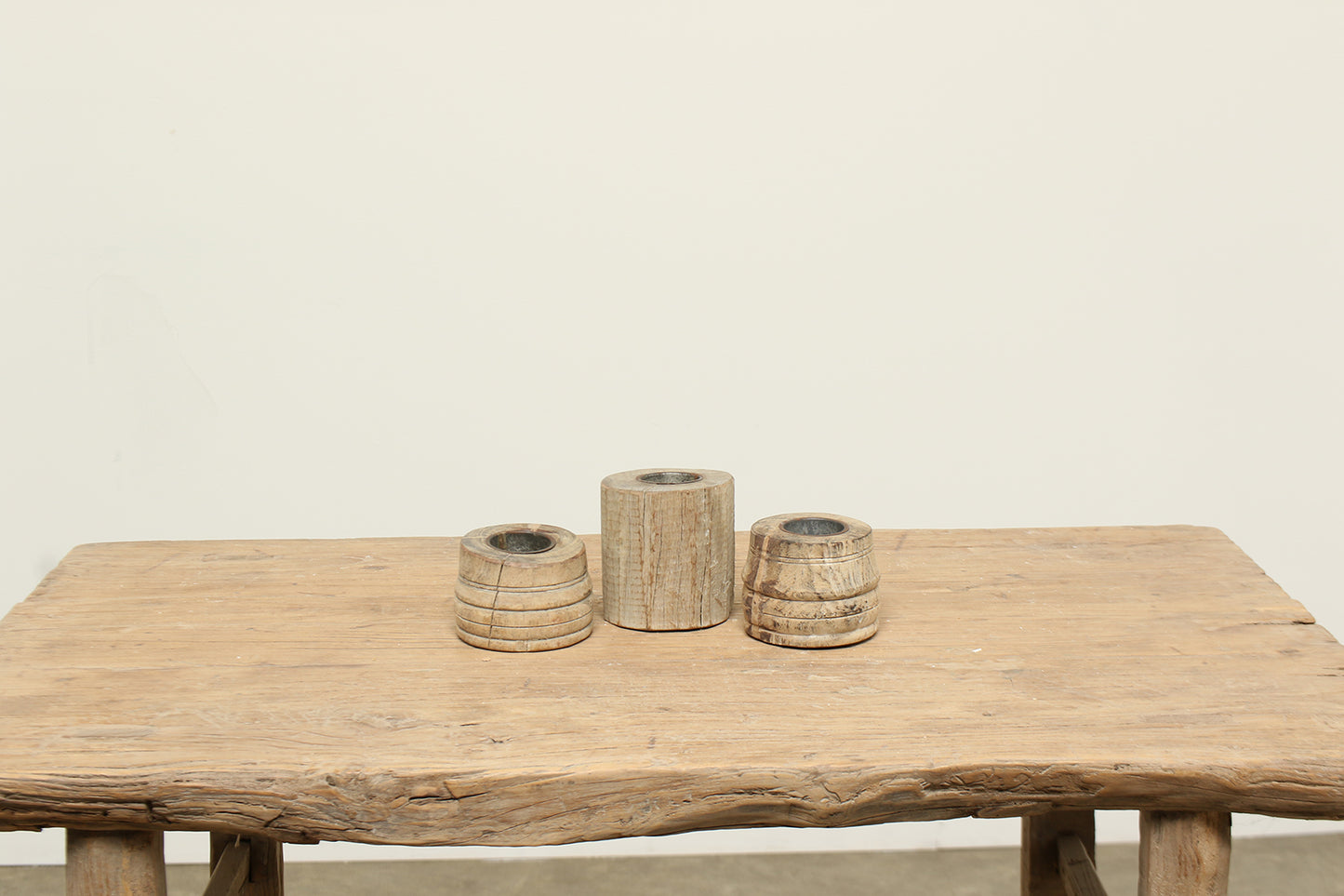 (PP070 ) Reclaimed Wood Candle Stand (3x3x5)
