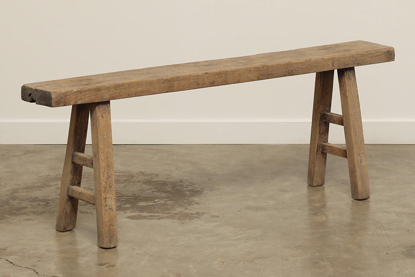 (GAS019) Vintage Elm Bench - Circa 1940 (53x7x20)