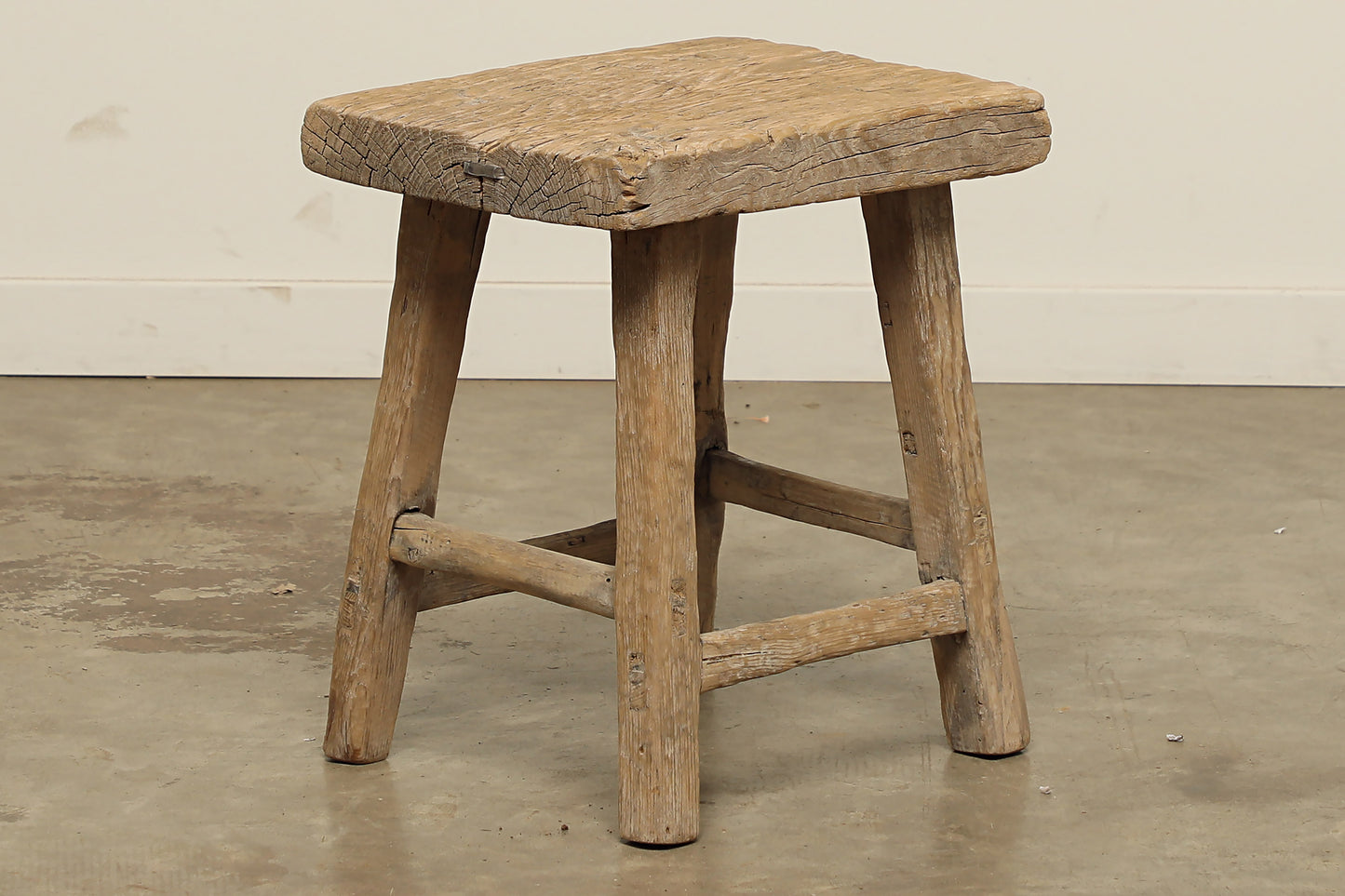 Vintage Elm Stool - Circa 1940