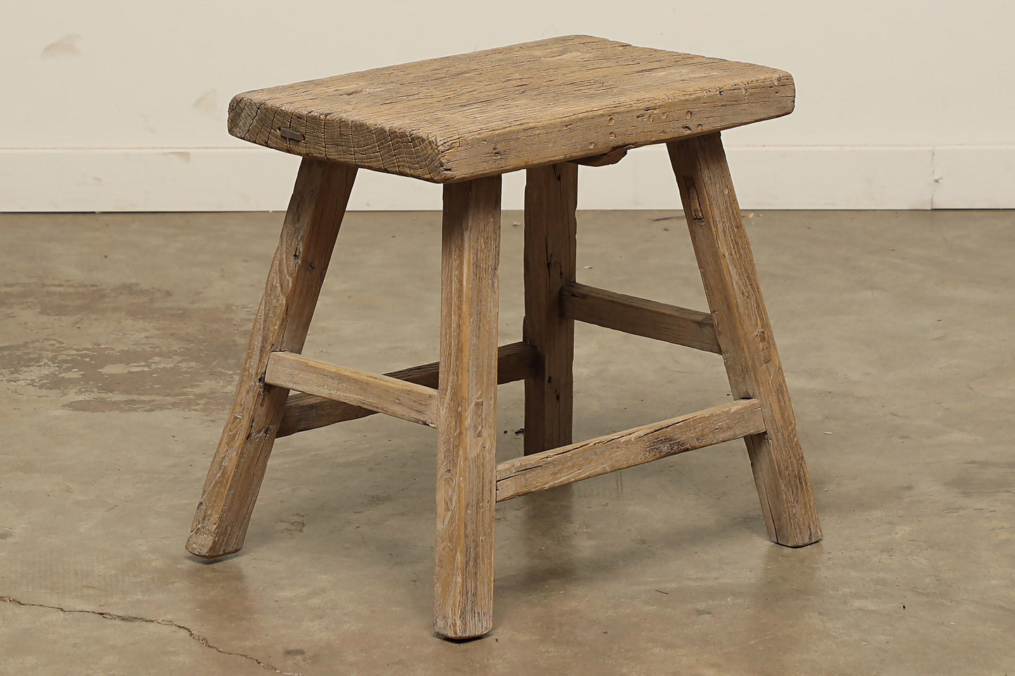 Vintage Elm Stool - Circa 1940