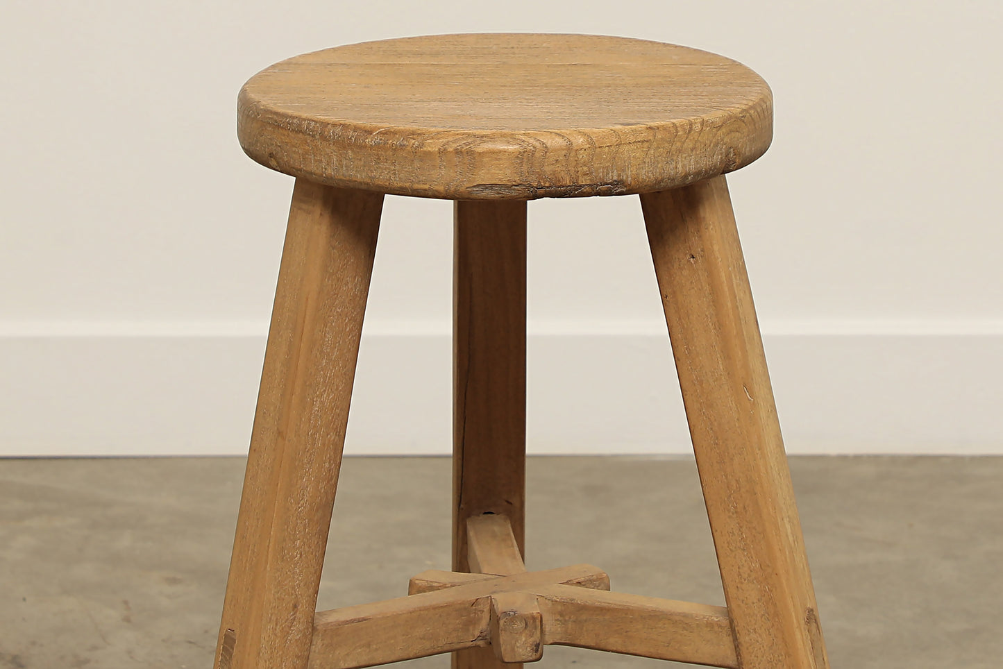 (GAS076) Leone Elm Stool (12x12x20)