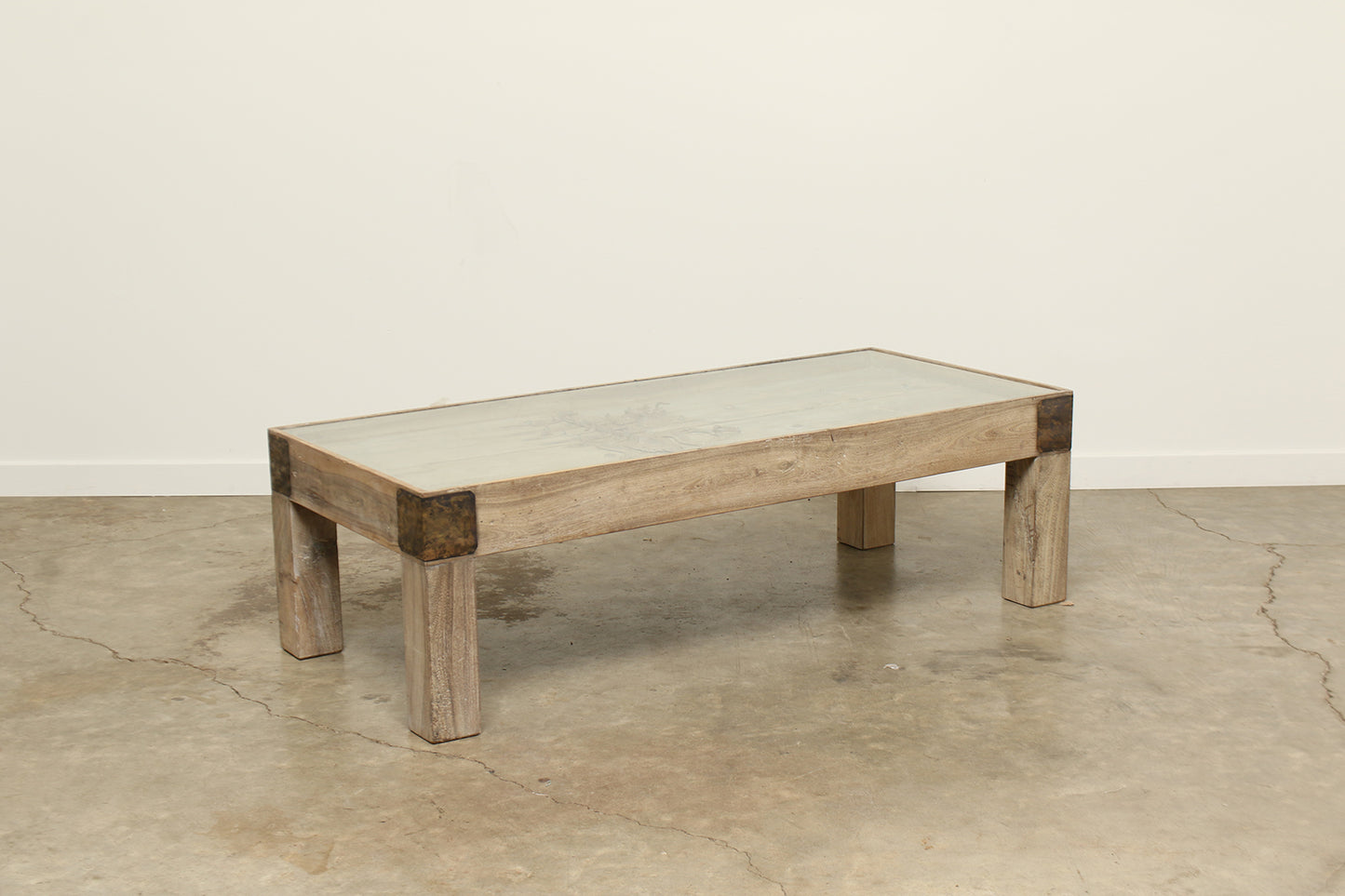 (PP182 ) Vintage Kerala Coffee Table (64x24x18)