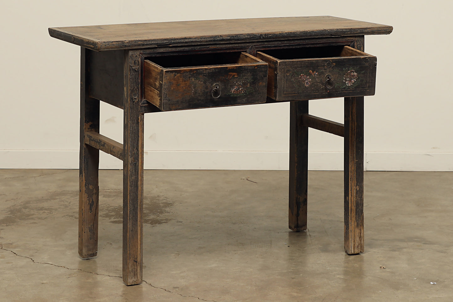 Vintage Elm Console - Circa 1920