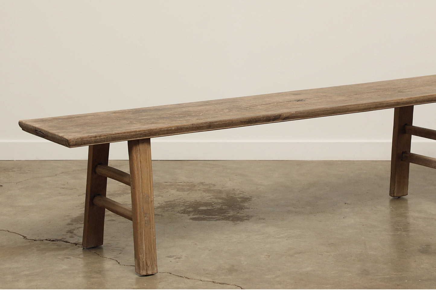 (GAS014) Vintage Walnut Bench - Circa 1900 (77x16x20)