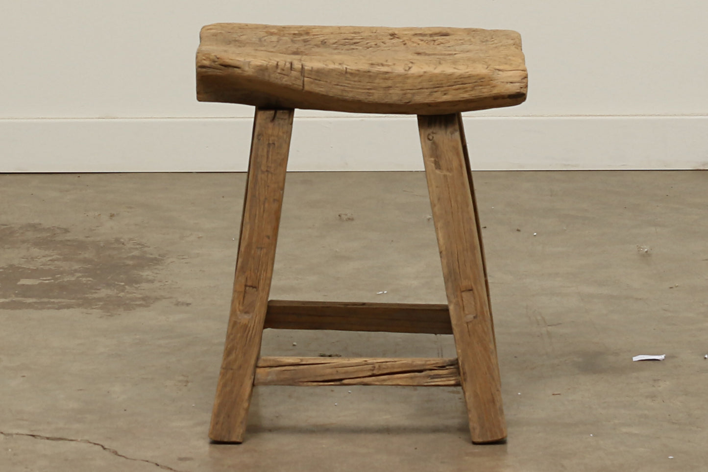 Vintage Elm Stool