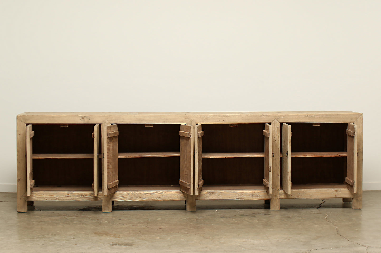(GAQ104) Vintage Pine Sideboard - Circa 1870 (126x18x35)