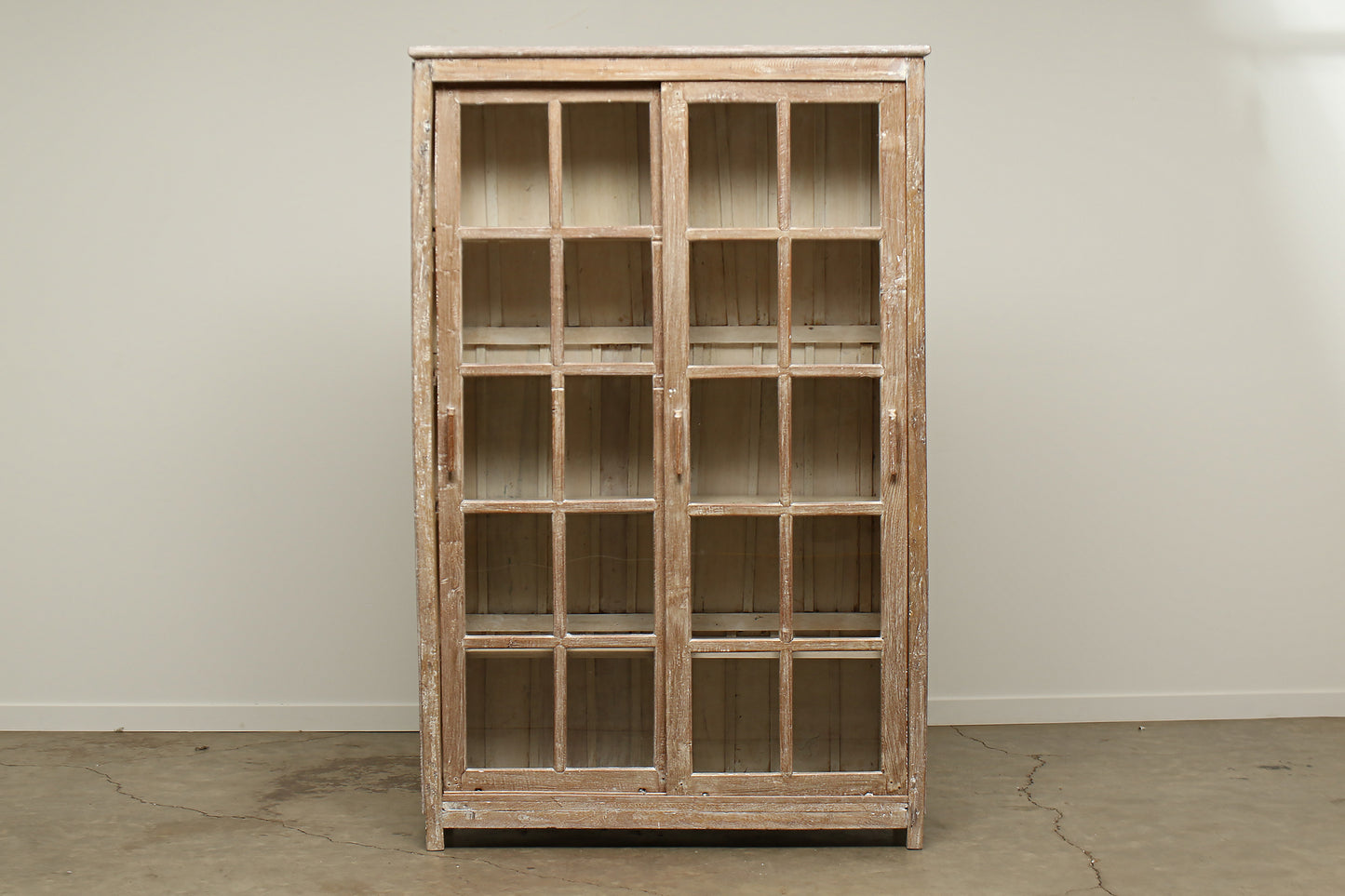 (LHC048) Vintage Teak Showcase 36x84