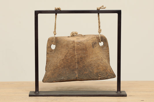 (PP072 ) Vintage Wooden Cow Bell(12x4x9)