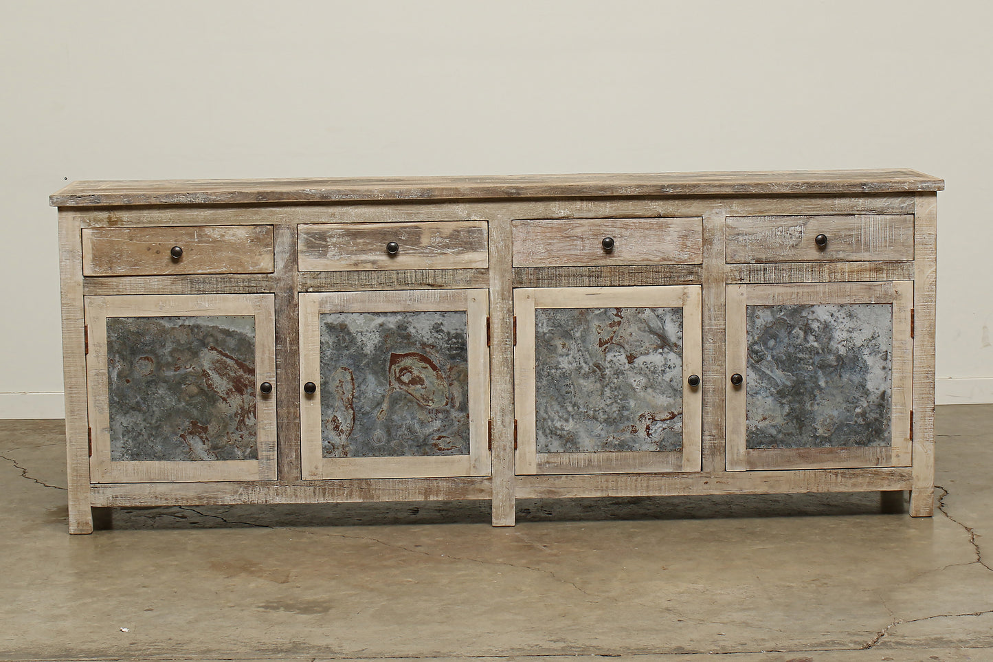 4 Door Kalvin Sideboard - Sunbleach