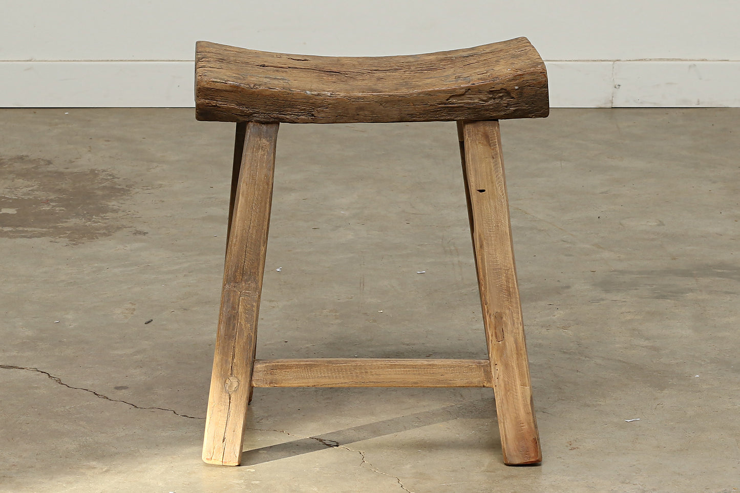 (GAI076-I14) Vintage Saddle Stool (17x9x20)