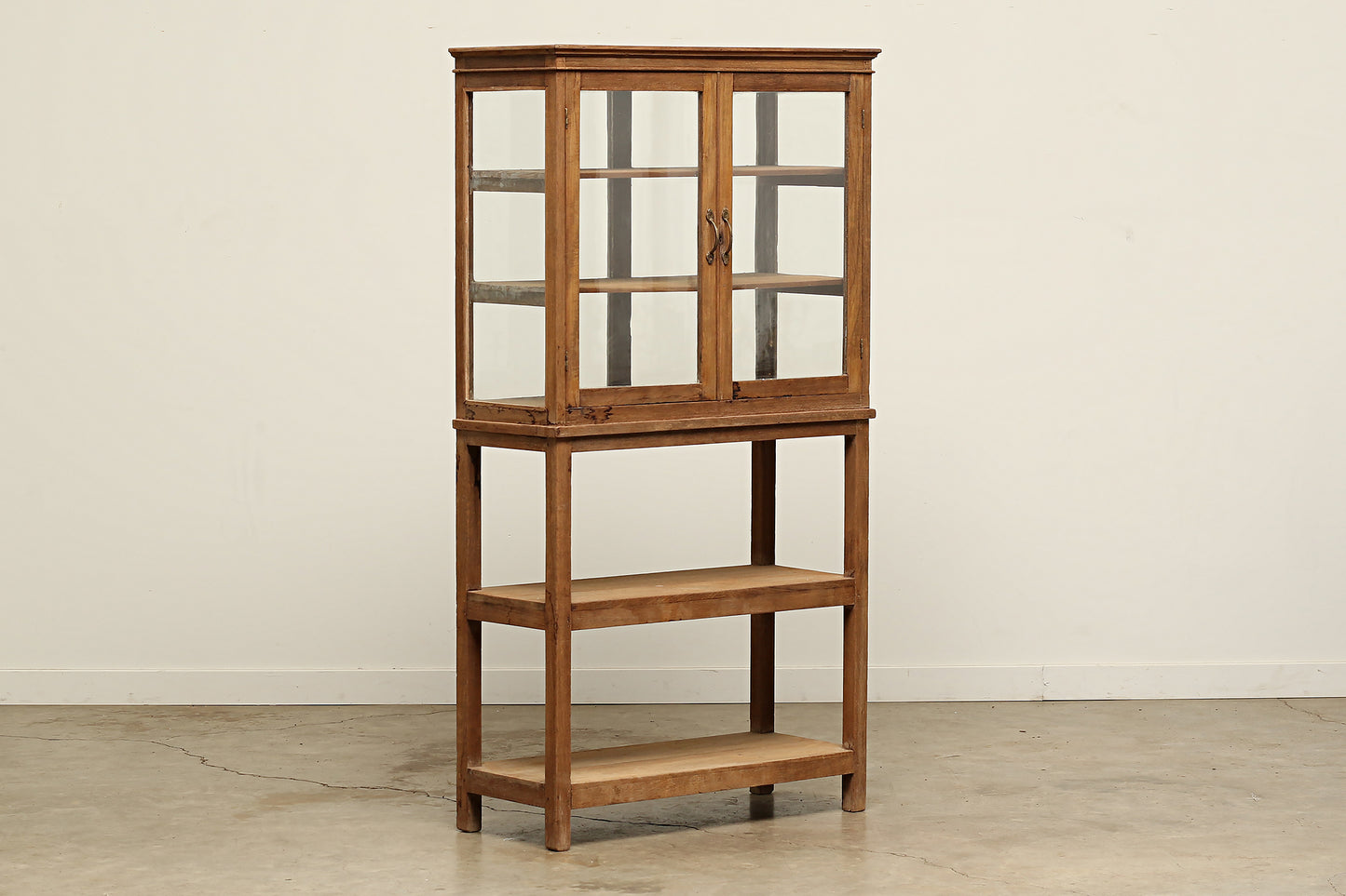 Vintage Glass Showcase Cabinet DCLXV