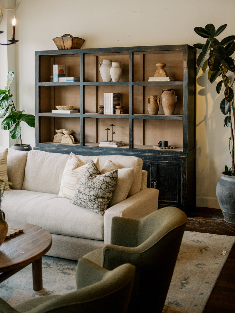 Living room vignette on the Habitat showroom floor