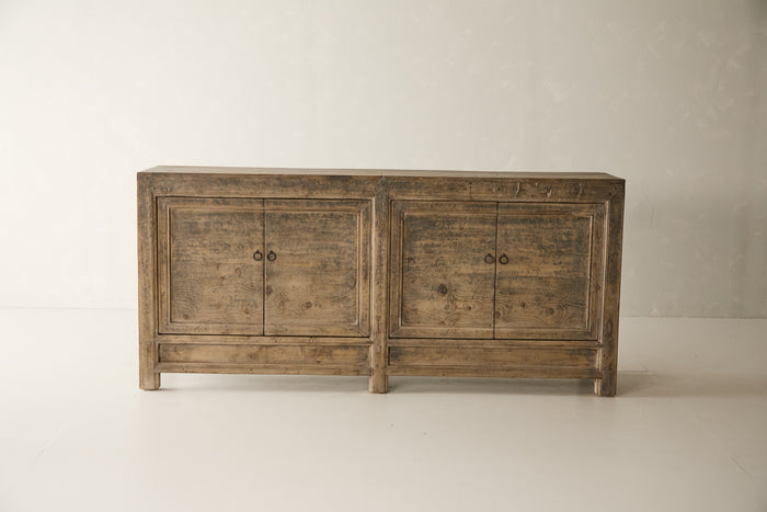 Antique Solid Poplar 4-Door Sideboard - Circa 1905 No. J81