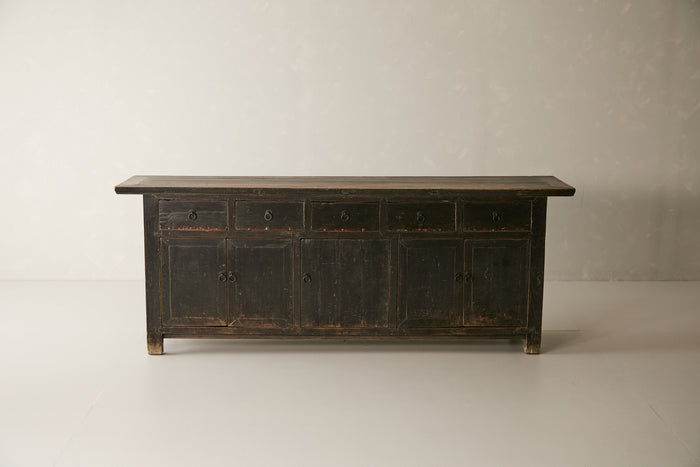 Vintage Solid Elm Sideboard - Circa 1895 No. K14