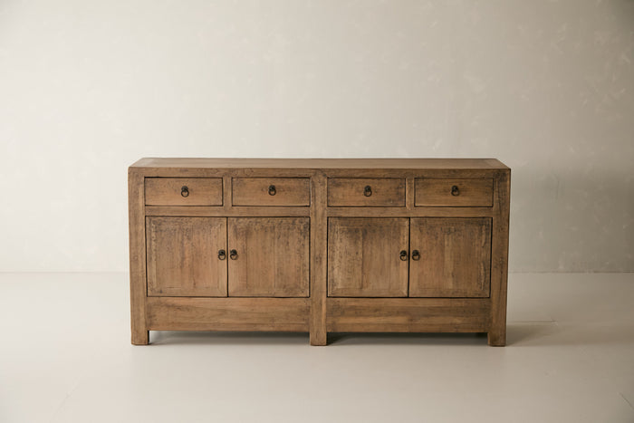 Vintage Solid Elm Sideboard - Circa 1905 No. K15