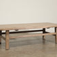 Antique Vintage Wooden Wood Rectangular Coffee Table No. 2 - Circa 1945 Made of Fruitwood with four legs