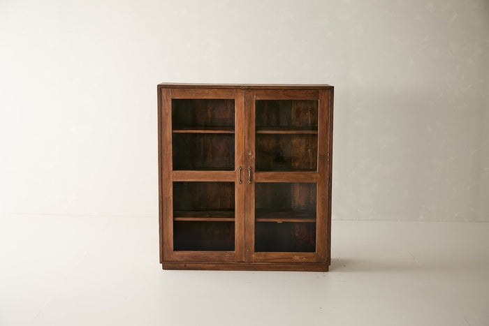 Vintage Teak and Glass Cabinet T.013