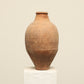 A one-of-a-kind clay brown Turkish vintage vase pot with two handles, crafted from terra cotta clay, this piece showcases timeless quality and antique craftsmanship, adding a unique touch of history to your space