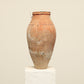 A one-of-a-kind clay brown Turkish vintage vase pot without a handle, crafted from terra cotta clay, this piece showcases timeless quality and antique craftsmanship, adding a unique touch of history to your space