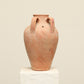 A one-of-a-kind clay brown Turkish vintage vase pot with two handles, crafted from terra cotta clay, this piece showcases timeless quality and antique craftsmanship, adding a unique touch of history to your space