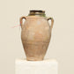 A one-of-a-kind clay brown Turkish vintage vase pot with two handles, crafted from terra cotta clay, this piece showcases timeless quality and antique craftsmanship, adding a unique touch of history to your space