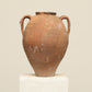 A one-of-a-kind clay brown Turkish vintage vase pot with two handles, crafted from terra cotta clay, this piece showcases timeless quality and antique craftsmanship, adding a unique touch of history to your space