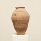 A one-of-a-kind clay brown Turkish vintage vase pot without a handle, crafted from terra cotta clay, this piece showcases timeless quality and antique craftsmanship, adding a unique touch of history to your space