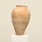 A one-of-a-kind clay brown Turkish vintage vase pot without a handle, crafted from terra cotta clay, this piece showcases timeless quality and antique craftsmanship, adding a unique touch of history to your space