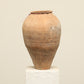 A one-of-a-kind clay brown Turkish vintage vase pot without a handle, crafted from terra cotta clay, this piece showcases timeless quality and antique craftsmanship, adding a unique touch of history to your space