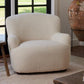 Cream sheepskin teddy occasional chair