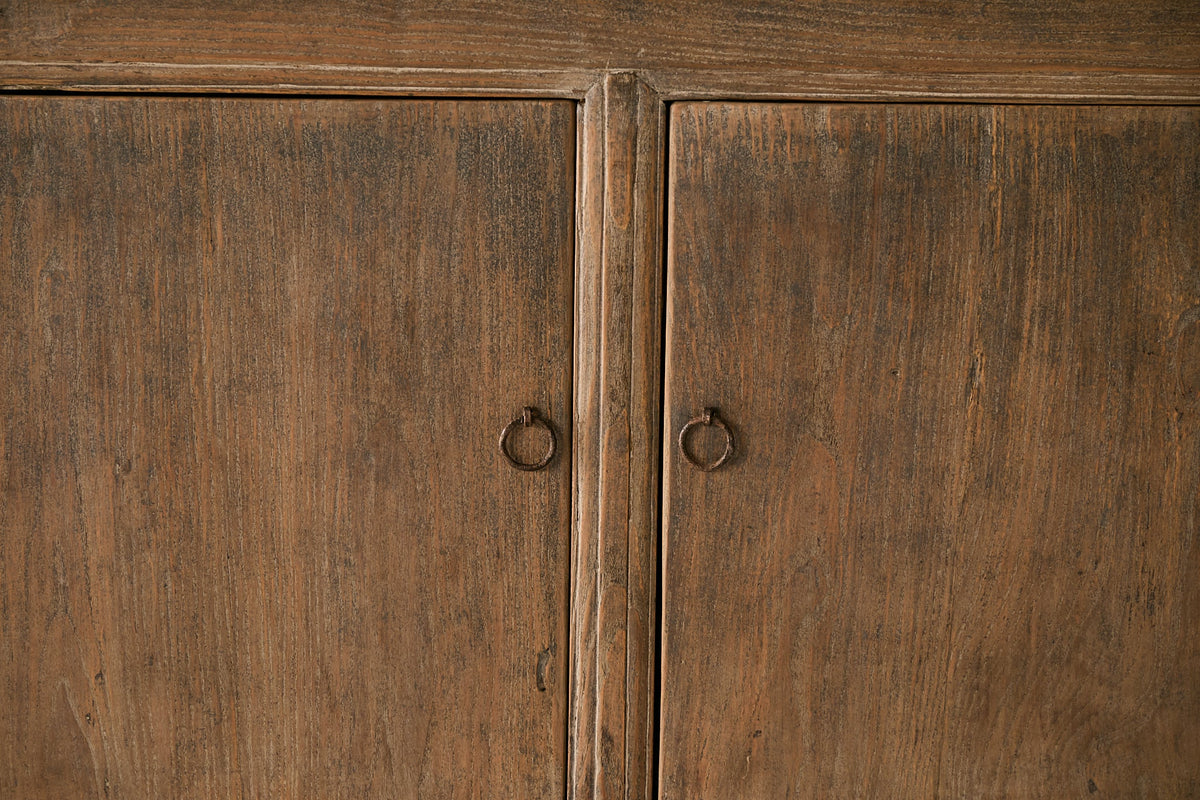 Vintage 4-Door Elm Sideboard AH.123 - Circa 1925