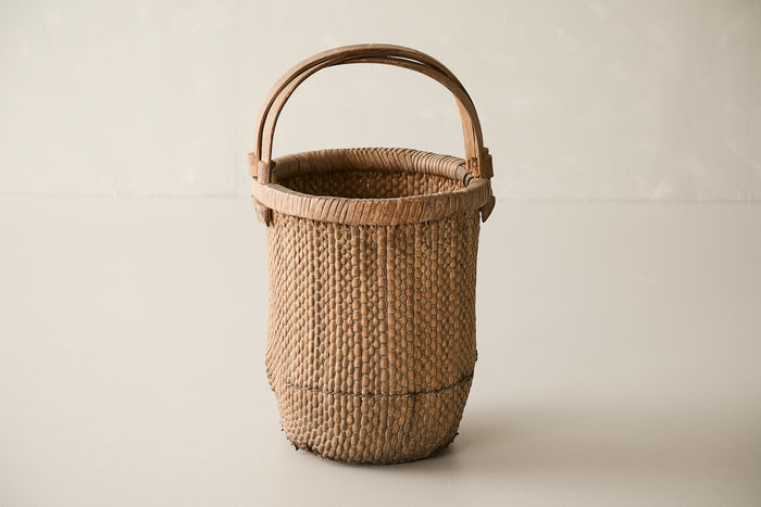 Vintage Willow Grain Basket - Circa 1965
