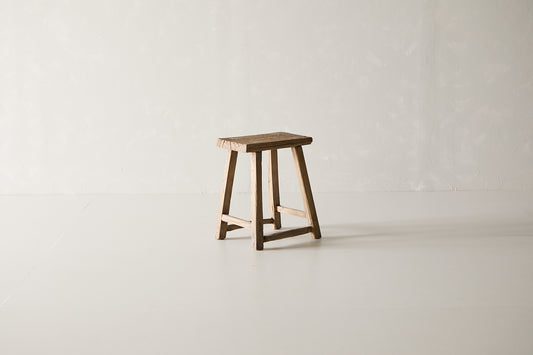 Vintage Elm Stool AC.007 - Circa 1945