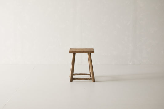 Vintage Elm Stool AC.007 - Circa 1945