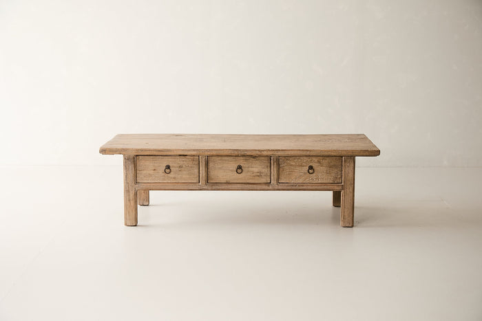 Reclaimed 3-Drawer Poplar Coffee Table AH.049-2