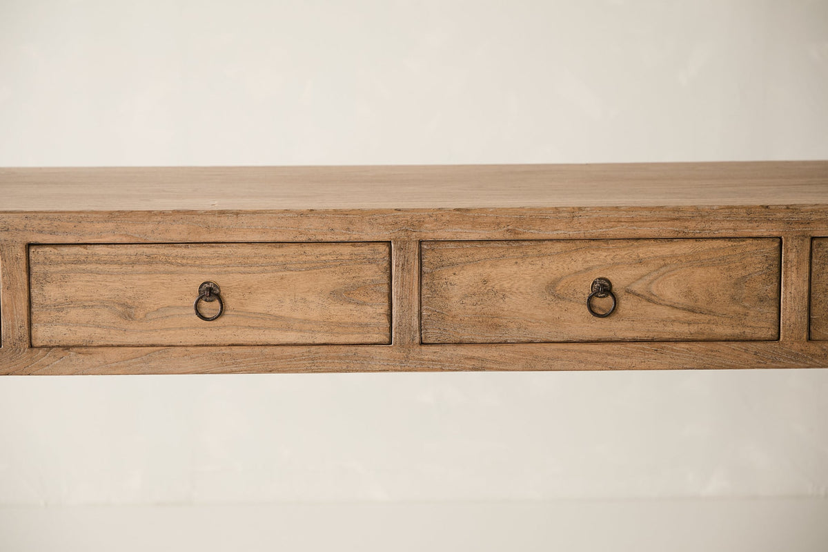 Vintage 4-Drawer Elm Console AH.088 - Circa 1925