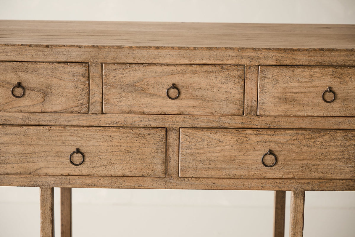 9-Drawer Elm Console AH.089